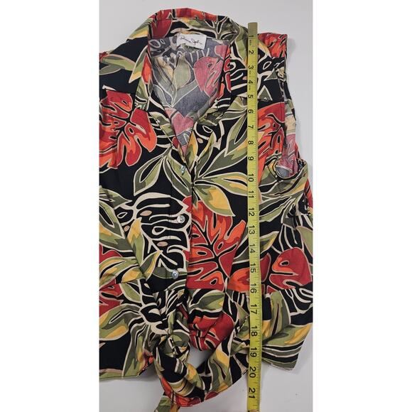Panama jack hawiin beach vacation trip L tie front  floral summer EUC large - Picture 7 of 7
